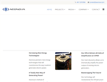 Tablet Screenshot of aeonova.com